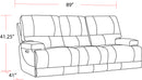 Parker Living Whitman - Verona Coffee - Powered By Freemotion Power Reclining Sofa and Loveseat