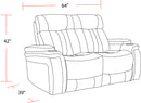 Parker Living Royce - Fantom Ivory Power Reclining Loveseat