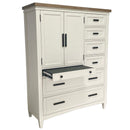 Parker House Americana Modern Bedroom 7 Drawer Door Chest with Workstation