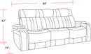 Parker Living Royce - Midnight Power Reclining Sofa and Recliner