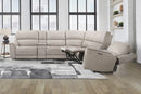 Parker Living Easton - Steamboat Brown 6 Piece Zero Gravity Power Reclining Sectional with Power Adjustable Headrests
