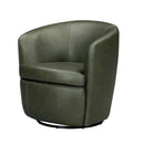 Parker Living Barolo 100% Italian Leather Swivel Club Chair