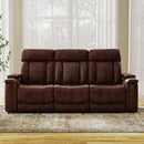 Parker Living Royce - Fantom Brown Power Reclining Sofa Loveseat and Recliner