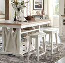 Parker House Americana Modern Dining 72 inch Island Counter Height Extendable Dining Table