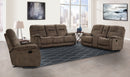 Parker Living Cooper - Shadow Brown Reclining Console Loveseat