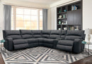 Parker Living Polaris - Slate 6 Piece Modular Power Reclining Sectional with Power Adjustable Headrests
