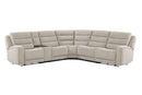 Parker Living Felix - Mari Fawn 6 Piece Zero Gravity Power Reclining Sectional with Beverage Cooler Console