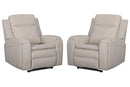 Parker Living Armstrong Power Recliner with Heat Massage and Auto-Glide Two Pack
