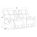 Parker Living Cooper - Shadow Grey Reclining Console Loveseat