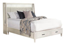 Parker House Americana Modern Bedroom King Shelter Bed with 2 Nightstands and Dresser with Mirror