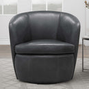 Parker Living Barolo 100% Italian Leather Swivel Club Chair