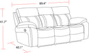 Parker Living Theon - Stokes Toffee Manual Reclining Sofa and Recliner