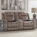 Parker Living Blake - Desert Taupe Reclining Console Loveseat