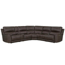 Parker Living Easton - Steamboat Brown 6 Piece Zero Gravity Power Reclining Sectional with Power Adjustable Headrests