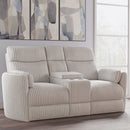 Parker Living Radius - Mega Ivory Power Glider Reclining Console Loveseat