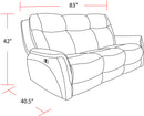Parker Living Linus - Hudson Grey Power Reclining Sofa and Recliner
