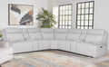 Parker Living Alpine - Airy Midnight 7 Piece Zero Gravity Power Reclining Sectional with Power Adjustable Headrests