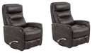 Parker Living Gemini - Truffle Swivel Glider Recliner Two Pack