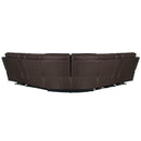 Parker Living Easton - Steamboat Brown 7 Piece Zero Gravity Power Reclining Sectional with Power Adjustable Headrests