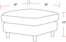Parker Living Vogue - Farlo Chalk Ottoman