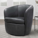 Parker Living Barolo 100% Italian Leather Swivel Club Chair