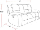 Parker Living Buster - Opal Taupe Manual Reclining Sofa