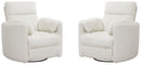 Parker Living Radius - Mega Ivory Power Swivel Glider Recliner Two Pack