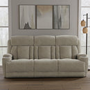 Parker Living Dalton - Lucky Fawn Power Reclining Sofa with Drop Down Table