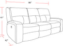 Parker Living Polaris - Slate Power Reclining Sofa and Loveseat