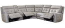 Parker Living Canterbury - Pewter 6 Piece Zero Gravity Modular Power Reclining Sectional