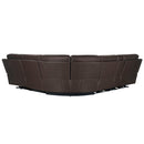 Parker Living Easton - Steamboat Brown 6 Piece Zero Gravity Power Reclining Sectional with Power Adjustable Headrests