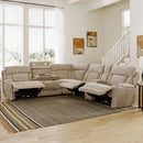 Parker Living Dalton 6 Piece Modular Power Reclining Sectional with Power Adjustable Headrests