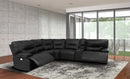 Parker Living Spartacus - Black 6 Piece Modular Power Reclining Sectional with Power Adjustable Headrests