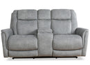Parker Living Linus - Hudson Grey Zero Gravity Power Reclining Console Loveseat
