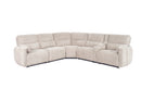 Parker Living Modesto - Buttercream 6 Piece Modular Power Reclining Sectional with Power Adjustable Headrests