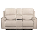 Parker Living Easton - Steamboat Brown Zero Gravity Power Reclining Tilt Console Loveseat P3