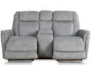 Parker Living Linus - Hudson Grey Zero Gravity Power Reclining Console Loveseat