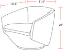 Parker Living The Twist - Elise Rust Swivel Chair