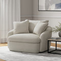 Parker Living Boomer Large Swivel Chair with 2 Toss Pillows Two Pack
