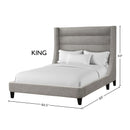 Parker Living Sleep Jacob - Luxe Light Grey King Bed