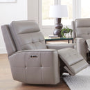 Parker Living Canterbury - Pewter Power Reclining Zero Gravity Sofa Loveseat and Recliner