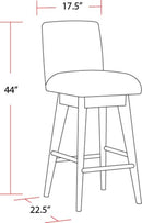 Parker House Escape - Dining Upholstered Swivel Barstool